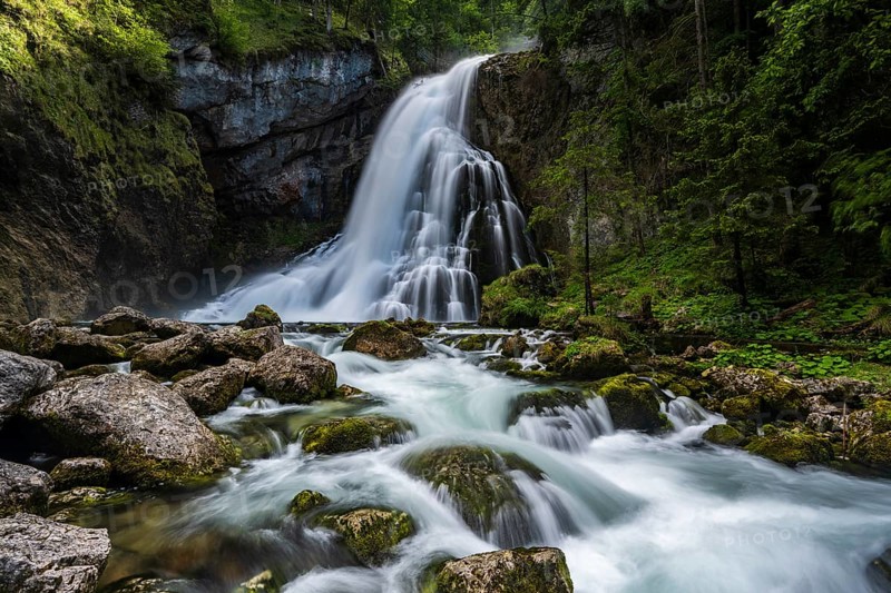 Golling Waterfall, Golling, Tennengau, Salzburg, Austria, Europe