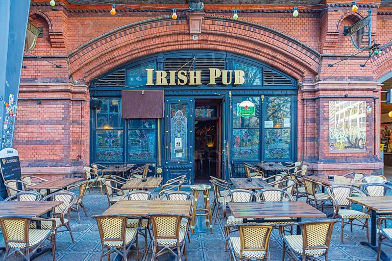 Irish pub on Henriette-Herz-Platz in Berlin, Germany, Europe