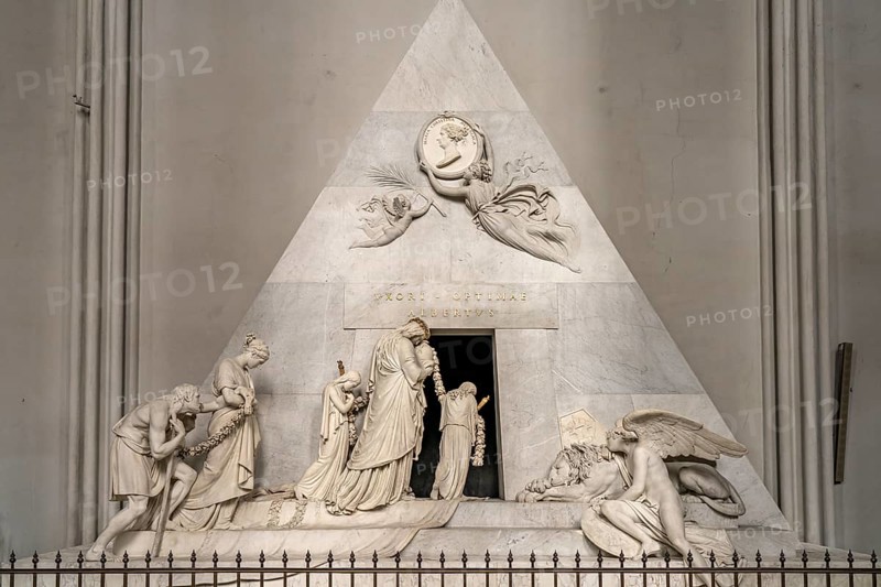 Funerary monument to Archduchess Marie Christine in the interior of the Augustinian Church in Vienna, Austria, Europe