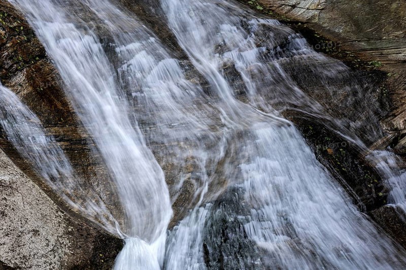 Waterfall near Sonogno, close-up, Verzasca Valley, Valle Verzasca, Canton Ticino, Switzerland, Europe
