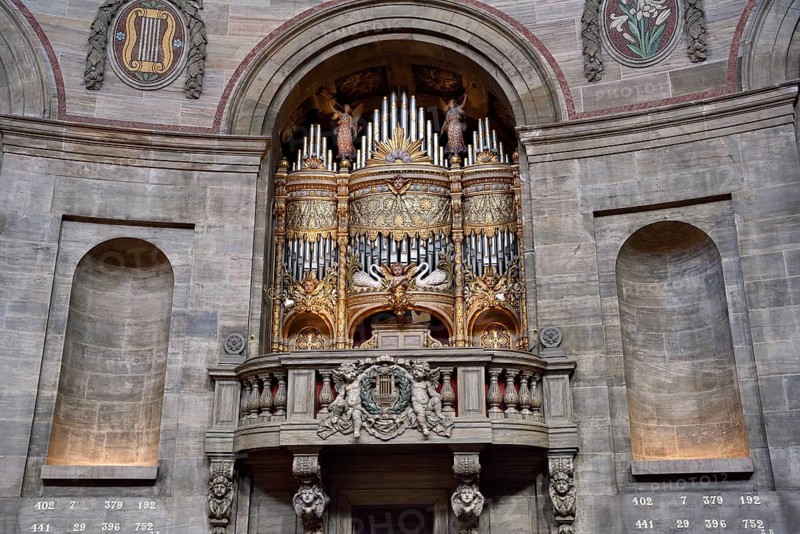 Frederik's Church organ, also called Marble Church, Copenhagen, Denmark, Europe