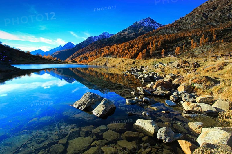 Grundsee, Lötschental, Valais, Switzerland, Europe