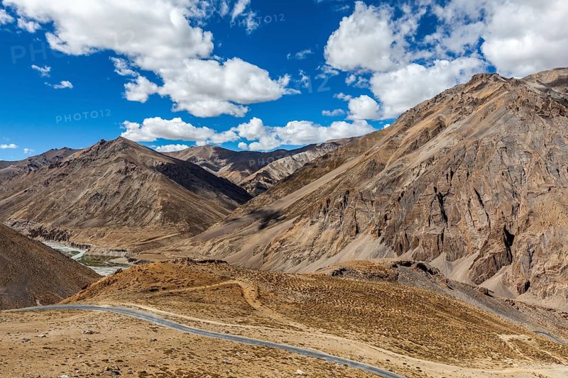 Manali-Leh road to Ladakh in Indian Himalayas. Ladakh, India, Asia