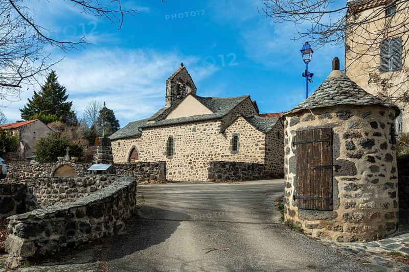 Ternant-les-Eaux. St. Mary's Church. Puy de Dome. Auvergne-Rhone-Alpes. France