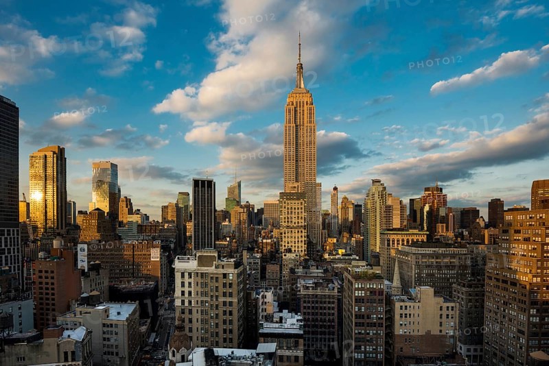 Empire State Building, sunset, Midtown Manhattan, Manhattan, New York City, New York, USA, North America