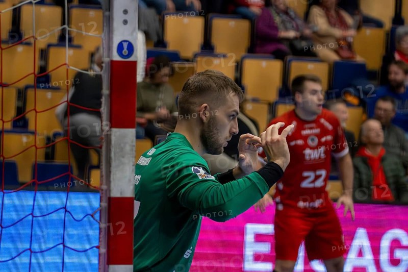 30.10.2024, 2nd HBL (German Handball League), Matchday 10: Eulen Ludwigshafen against VfL Lübeck-Schwartau. Picture: Ziga Urbic (97, Ludwigshafen)