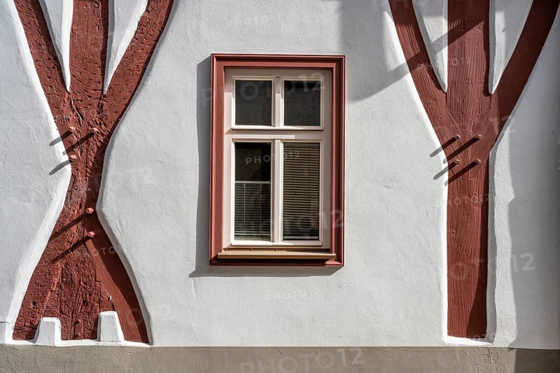 Restored half-timbering in detail, Bad Urach, Reutlingen district, Baden-Württemberg, Germany, Europe