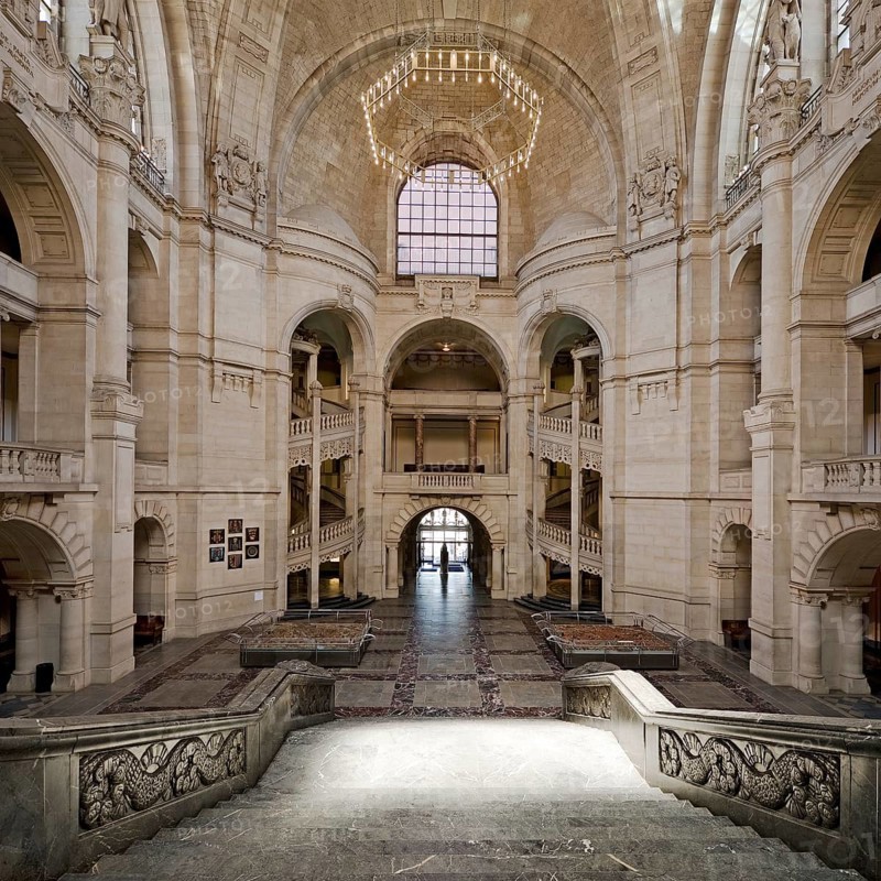 Neues Rathaus, interior view, Wilhelminian palace-like magnificent building in eclectic style, Hanover, Lower Saxony, Germany, Europe