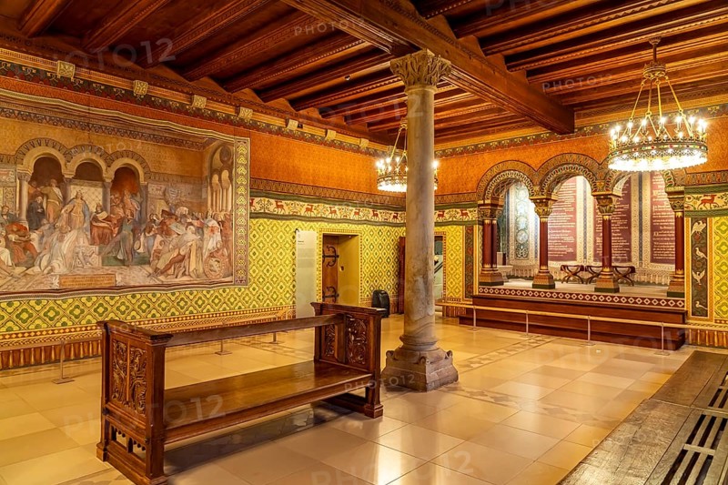 The Singers' Hall at Wartburg Castle in Eisenach, Thuringia, Germany, Europe