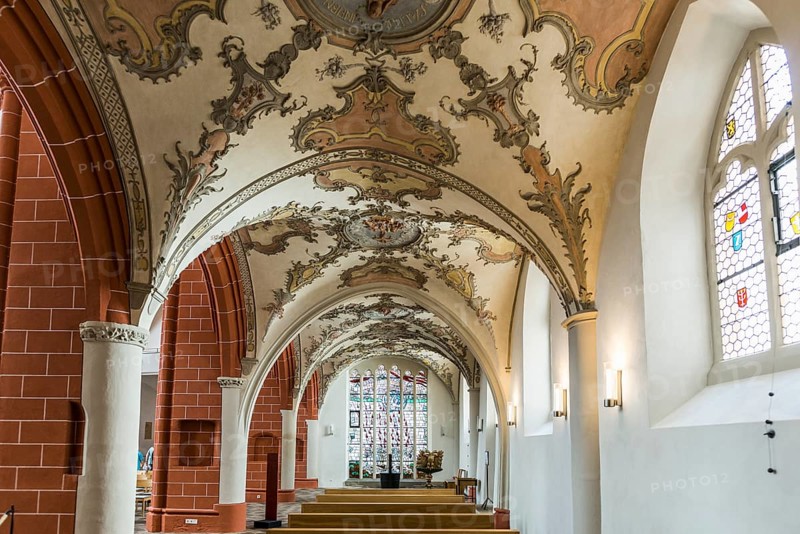 Interior view, Church of St Gangolf, Trier, Rhineland-Palatinate, Germany, Europe