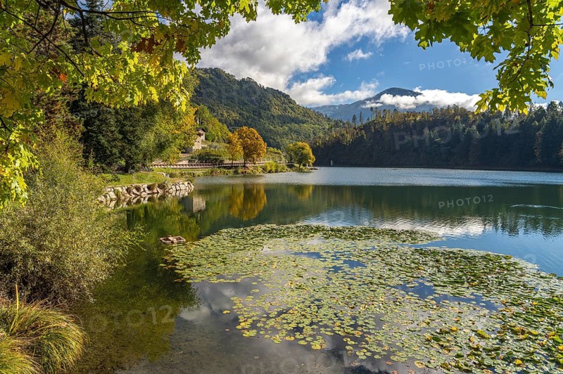 Lake Lago di Canzolino in Valsugana, Trentino, Italy, Europe