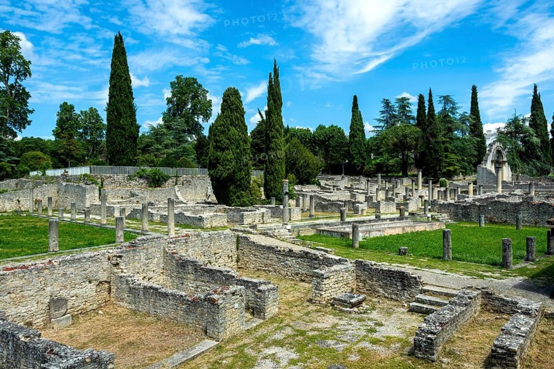 Vaison-la-Romaine. Archaeological site of La Villasse. Vaucluse. Provence-Alpes-Côte d'Azur. France