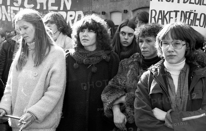 Equal pay was one of the main demands of woman at the International Women's Day demonstration in Düsseldorf, Germany on 08.03.1980