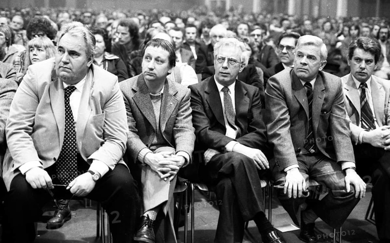 DGB rally for a ban on lock-outs 26.01.1980 in Hanover, Germany, Europe