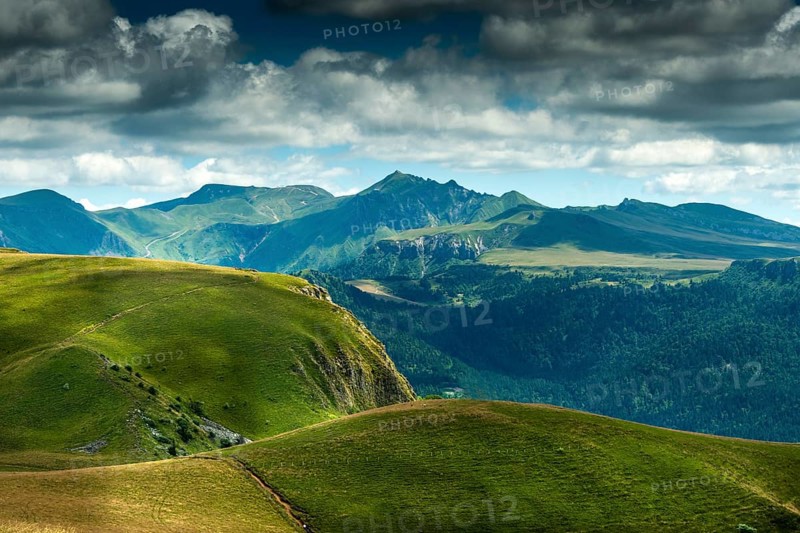 Sancy Massif. Auvergne volcanoes natural park. Puy-de-Dome department. Auvergne-Rhone-Alpes. France