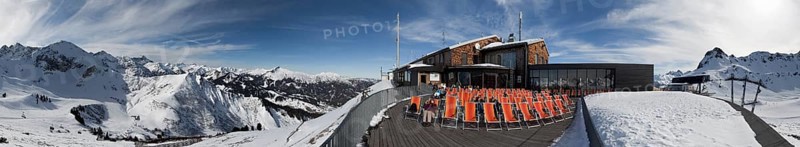 Ski Resort Fellhorn Kanzelwand Obersdorf Kleines Walsertal Panorama Germany