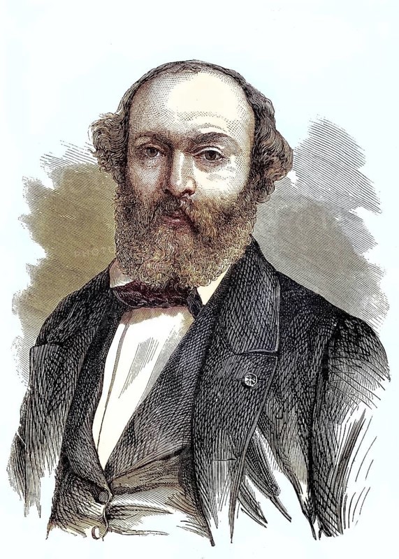 Etienne Pierre Theodore Rousseau, 15 April 1812, 22 December 1867, was a French landscape painter and brother of the lesser known painter Philippe Rousseau. He was the founder of the Barbizon School, Historic, digitally restored reproduction of a 19th century original