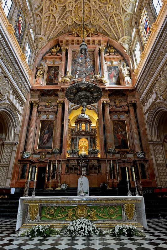 Altar of the Mezquita, Mosque–Cathedral of Córdoba, Cathedral of Our Lady of the Conception, Córdoba, Córdoba province, Andalusia, Spain, Europe