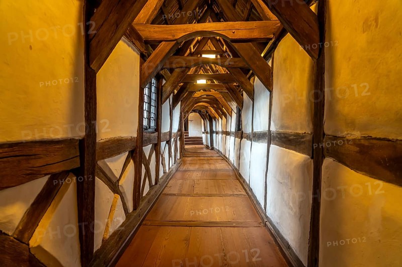St Margaret's Corridor at Wartburg Castle, UNESCO World Heritage Site in Eisenach, Thuringia, Germany, Europe