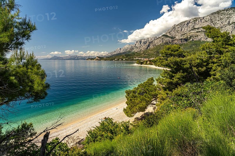 Dracevac beach near Podgora, Croatia, Europe