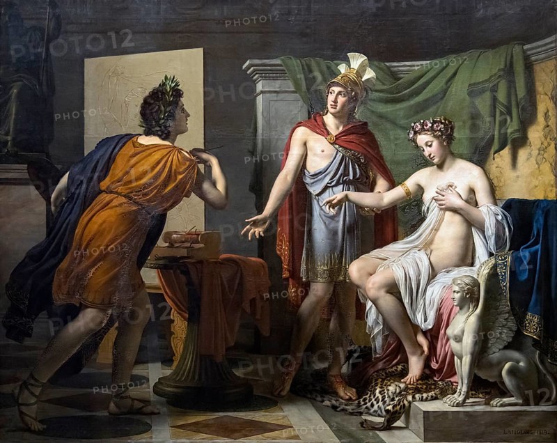 Alexanders generosity, Alexanders generosity by Jérome-Martin Langlois, Alexander the Great, Painting from 1819, Historic, digitally restored reproduction of a 19th century original, exact date unknown