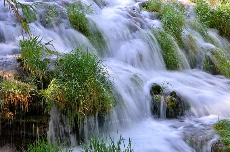 Skradinski buk waterfalls, detail view, Krka National Park, Šibenik-Knin County, Dalmatia, Croatia, Europe