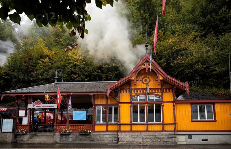 Brienz-Rothorn Railway Station, Brienz, Canton of Bern, Bernese Oberland, Switzerland, Europe
