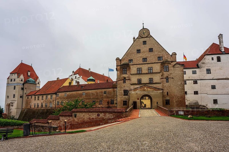 View of Trausnitz Castle in Landshut, Germany, Europe
