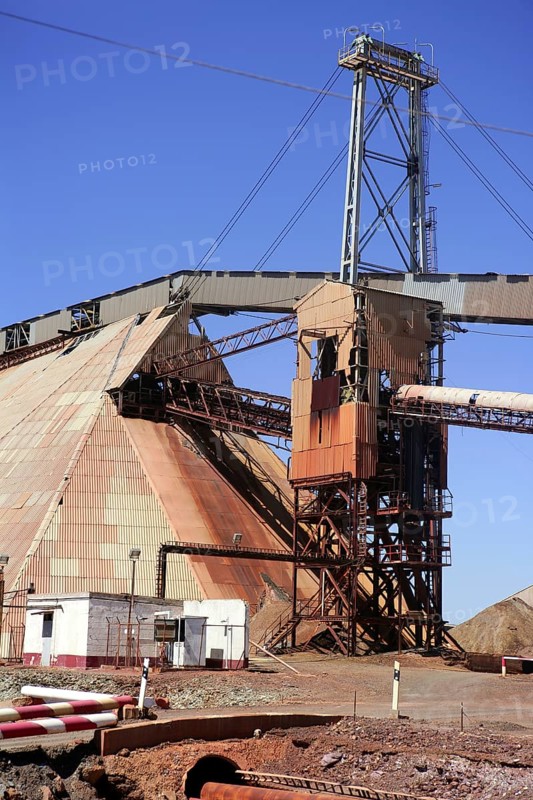 Excavation metal outdoor mine Riotinto in Spain