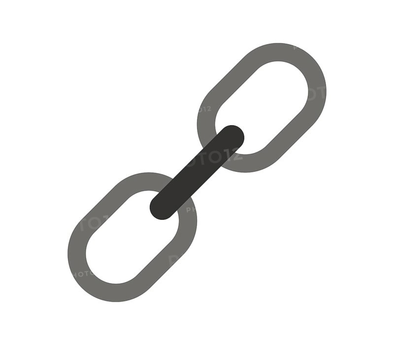 Chain icon illustrated in vector on white background