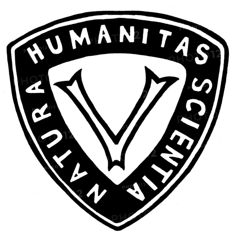 Logo of The Vegetarian Society, London, designed by Mahatma Gandhi
