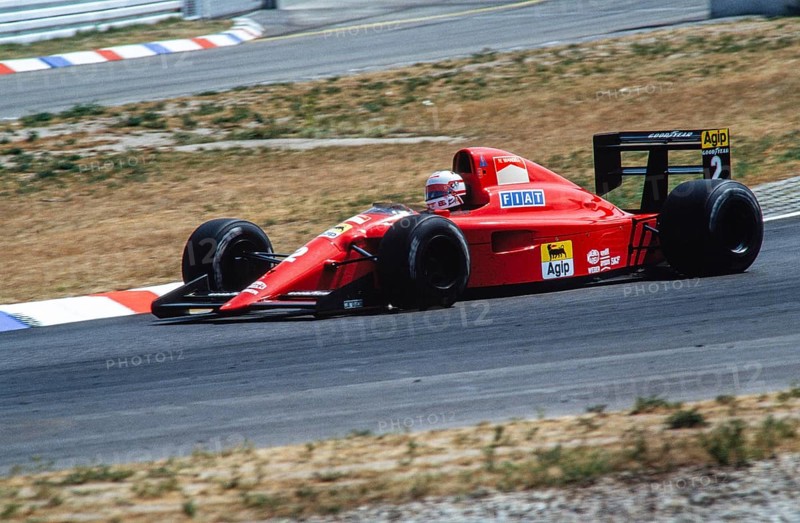 Racing driver Nigel Mansell, Formula 1, Scuderia Ferrari, Ferrari 641, engine 3.5 V12, German Grand Prix at the Hockenheimring on 29 July 1990, Germany, Europe
