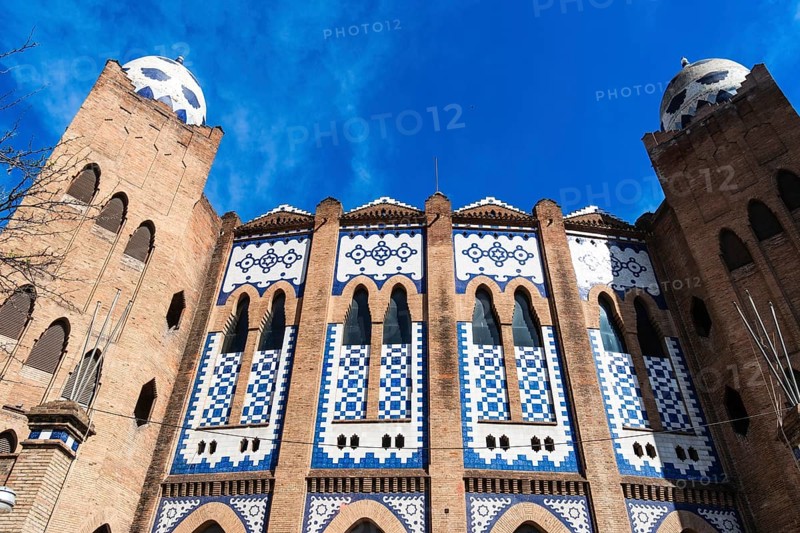 Former bullfighting arena La Monumental in Barcelona, Spain, Europe