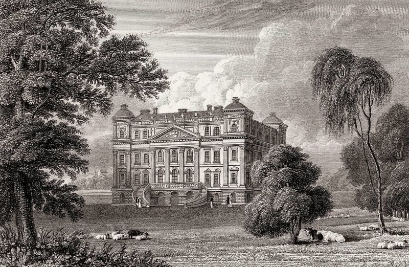 Duff House, Banff, Aberdeenshire, Scotland, 19th century, from Modern Athens by Th. H. Shepherd
