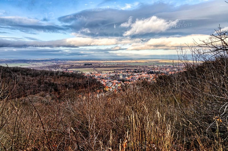 View from Försterblick over Gernrode in the Harz Mountains