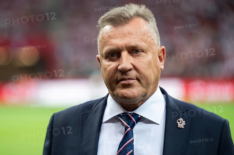 WARSAW, POLAND - JUNE 16, 2023: Friendly football match Poland vs Germany 1:0. President of the Polish Football Association PZPN Cezary Kulesza.
