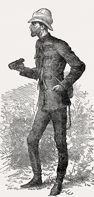Frederic Augustus Thesiger, 2nd Baron Chelmsford, a British imperial general, From British Battles on Land and Sea, by James Grant