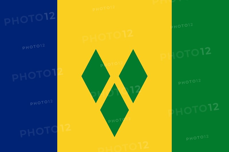 Flag of Saint Vincent & the Grenadines, Vector illustration