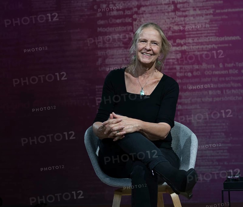 FRANKFURT AM MAIN, Germany, October 21 2023: Cornelia Funke (*1958, German author) at the 75th Frankfurt Book Fair, Europe