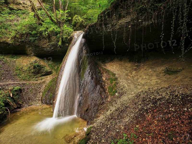 Schwarzenbach Waterfall, Baar, Canton Zug, Switzerland, Europe