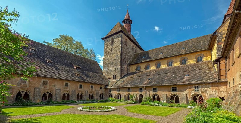 Cloister inner courtyard Panorama Fischbeck Germany