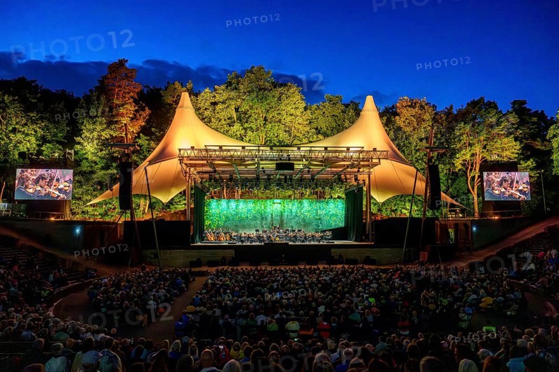 West-Eastern Divan Orchestra with conductor Daniel Barenboim live at the Berlin Waldbühne on 09.08.2024