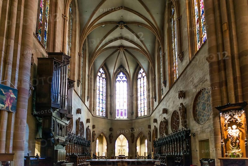 St Martin's Minster, Colmar, Alsace, Bas-Rhin, France, Europe