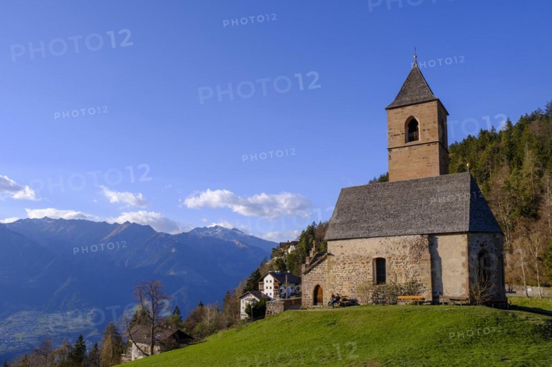 St. Kathrein Church, Hafling, Meran, South Tyrol, Italy, Europe