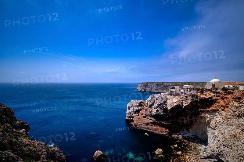 Fortaleza de Belixe, officially Forte de Santo António de Belixe, also Forte do Beliche, Cape of São Vicente, Sagres, cliffs, Atlantic Ocean, Algarve, Portugal, Europe