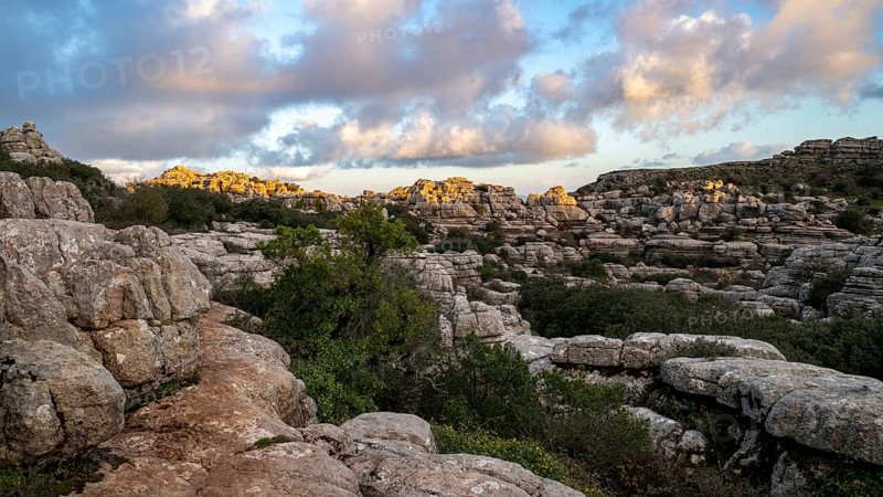 Bizarre limestone rock formations, El Torcal nature reserve, Torcal de Antequera, Malaga province, Andalusia, Spain, Europe