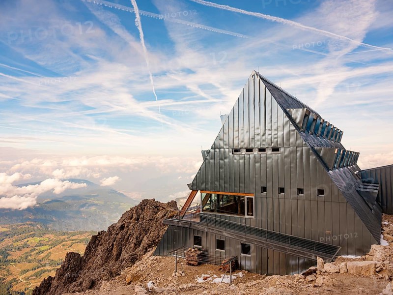 Santner Pass hut, Catinaccio, Dolomites, South Tyrol, Italy, Europe