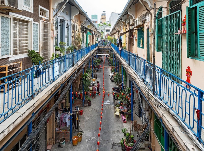 Hao Si Phuong Alley, Saigon Chinatown, Cho Lon, Ho Chi Minh City, Vietnam, Asia
