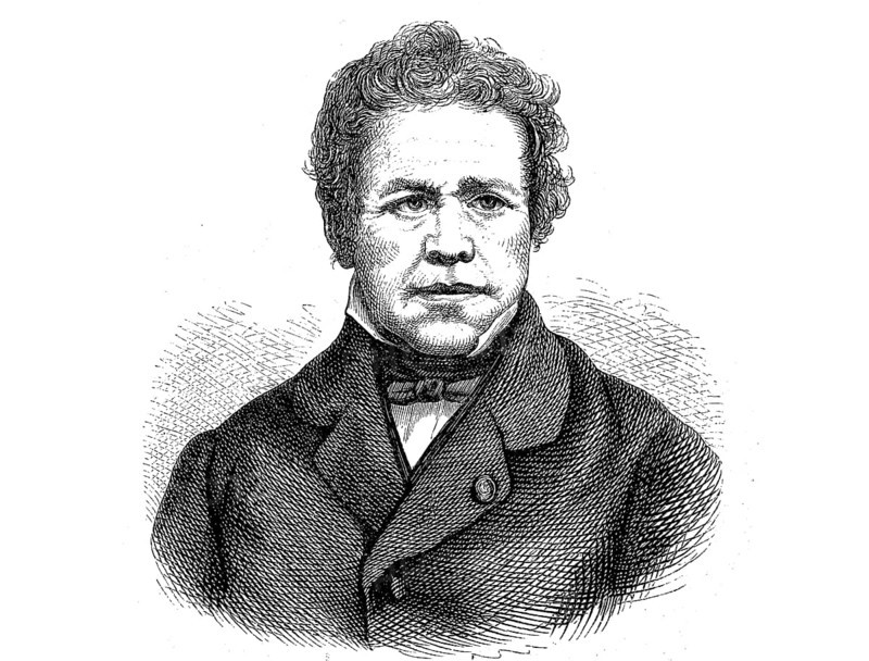 Jean-Auguste-Dominique Ingres, 29 August 1780, 14 January 1867, a French painter, Historical, digital reproduction of an original from the 19th century