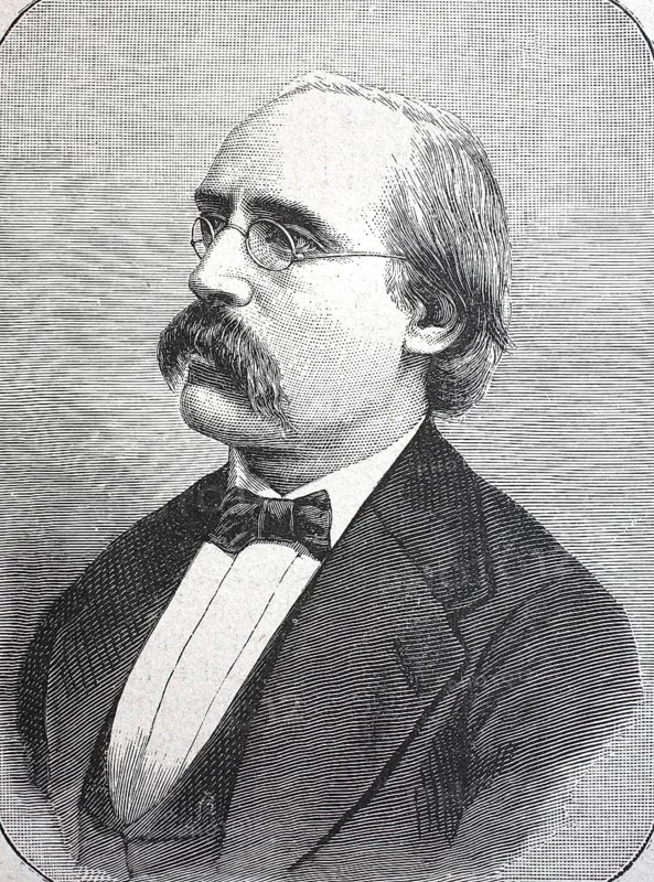 Johann Jakob Honegger, 13 July 1825 - 5 November 1896, a Swiss cultural historian, digital reproduction of an original from the 19th century, historical